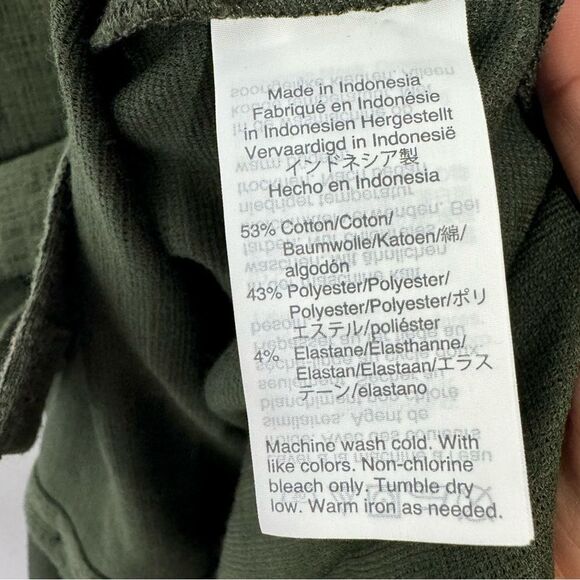 Madewell Texture & Thread Button-Front Tank Dress in Olive Green Size Medium - Picture 7 of 8